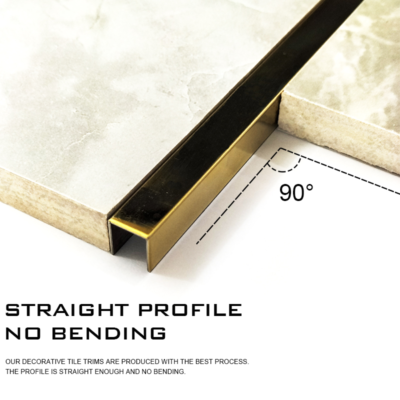 High Quality Wall Decorative Aluminium Tile Trim Profile CRT