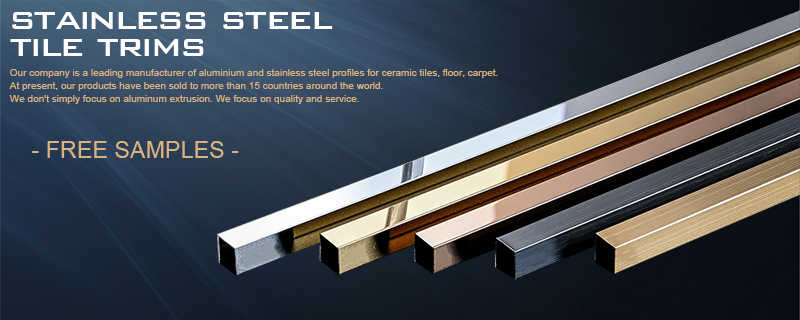 New Design Interior Decoration Stainless Steel Tile Trim SSAG8