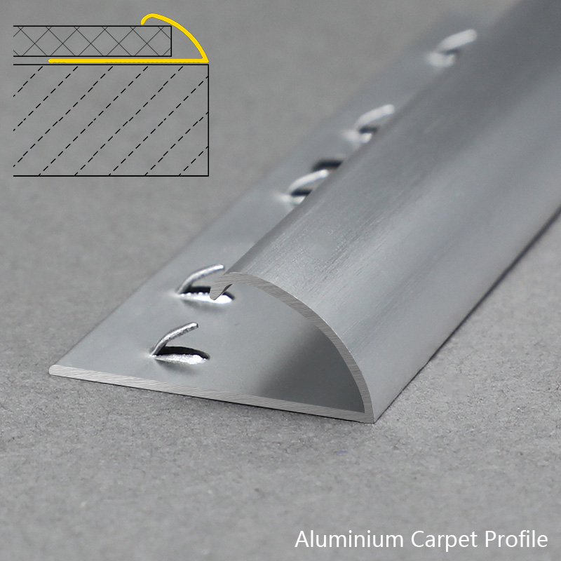 Aluminium Bullnose Carpet Threshold Strip Trim Edge Protector MCT2