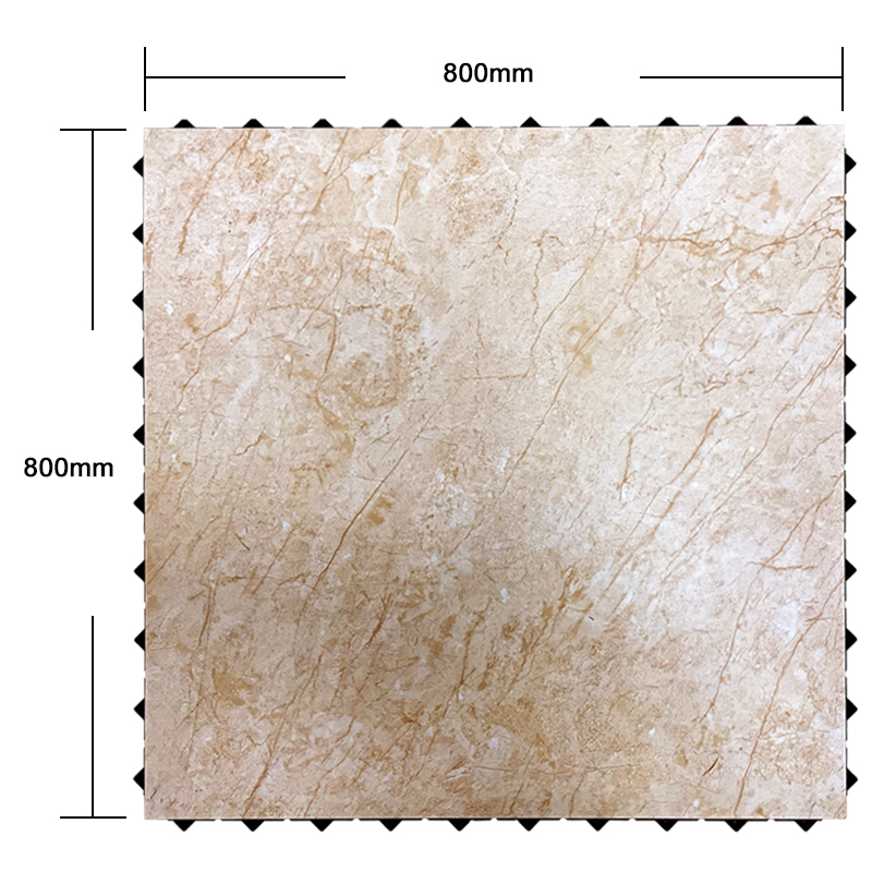 Recyclable Plastic Material Interlock Modular Tiling System