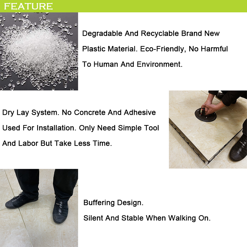 Recyclable Plastic Material Interlock Modular Tiling System