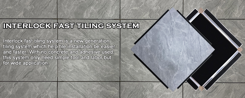 New Design Reusable Floor Tile Fast tiling System