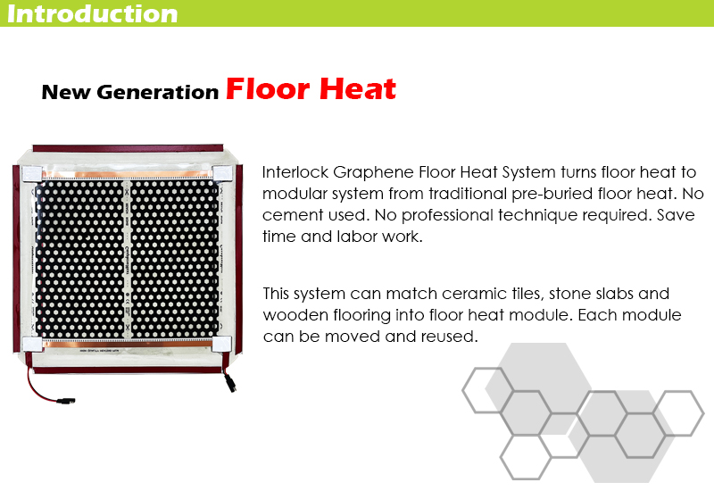 Interlock Graphene Floor Heat System