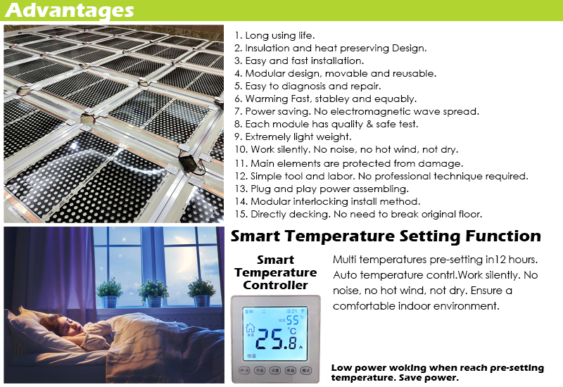 Interlock Graphene Floor Heat System