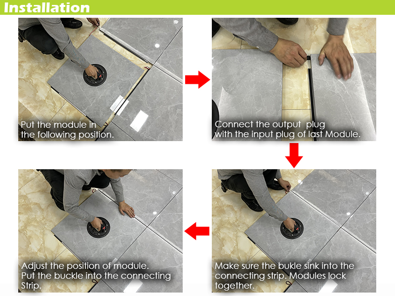 Interlock Graphene Floor Heat System