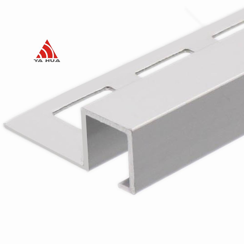 Aluminum Silver Color Polish Square Tile Trim With Competitive Price