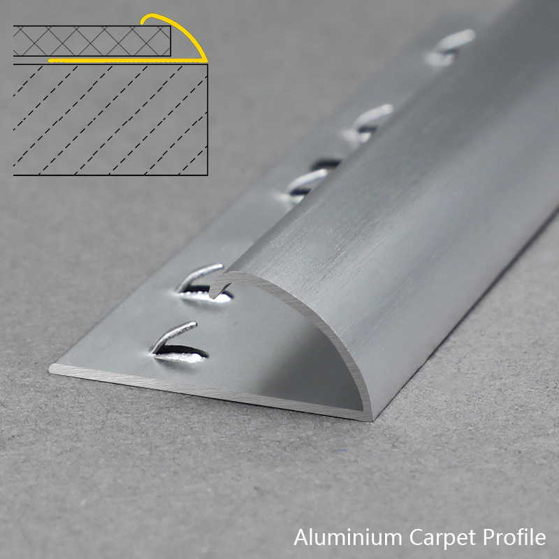 Aluminium Bullnose Carpet Threshold Strip Trim Edge Protector Mct2