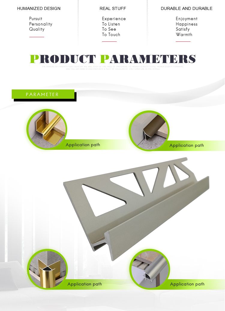 Great Performance Aluminum Flexible Floor Transition Strips Trim Accessories Profile