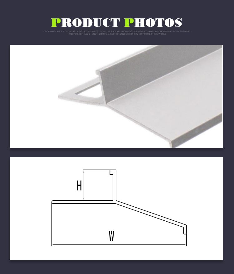 OEM Floor Expansion Joints Transition Strips For Ceramic Flooring Accessories